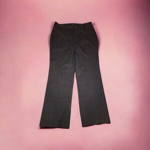 NWT Relativity Dress Pants Womens size‎ 14 Black Business Charcoal & Plum Plaid